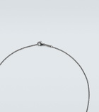 Ileana Makri Classic 18kt white gold and steel necklace with diamonds