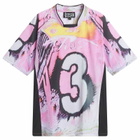 Paolina Russo Women's Sport Loose Fit Short Sleeve Top in Pink