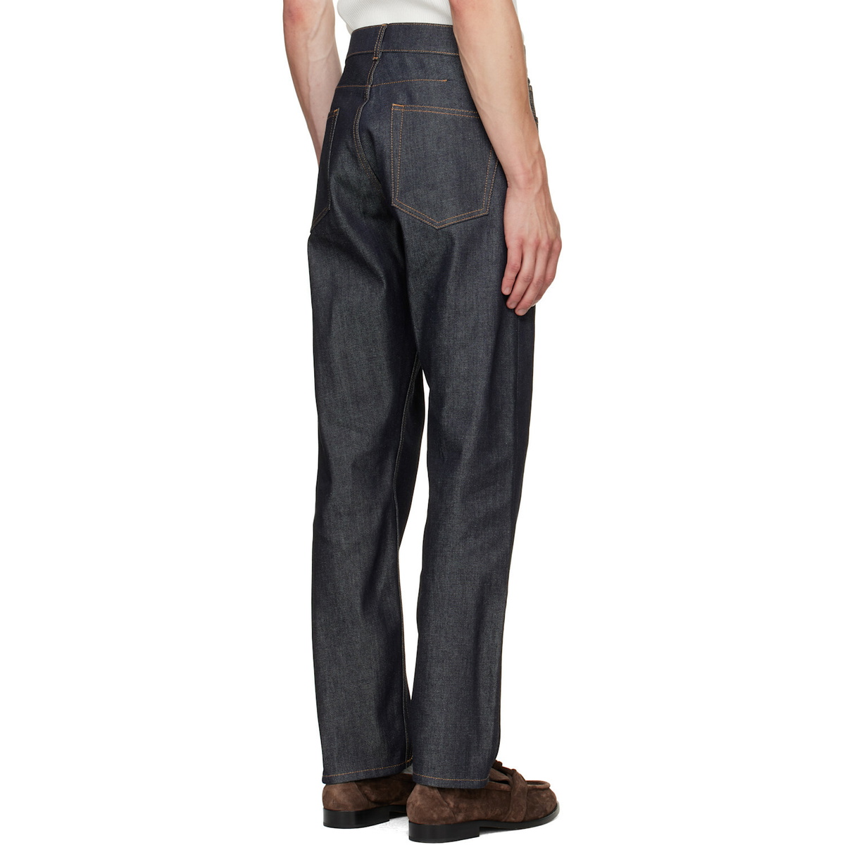 Lanvin Navy Straight-Leg Jeans
