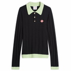 Casablanca Men's Boucle Polo in Black