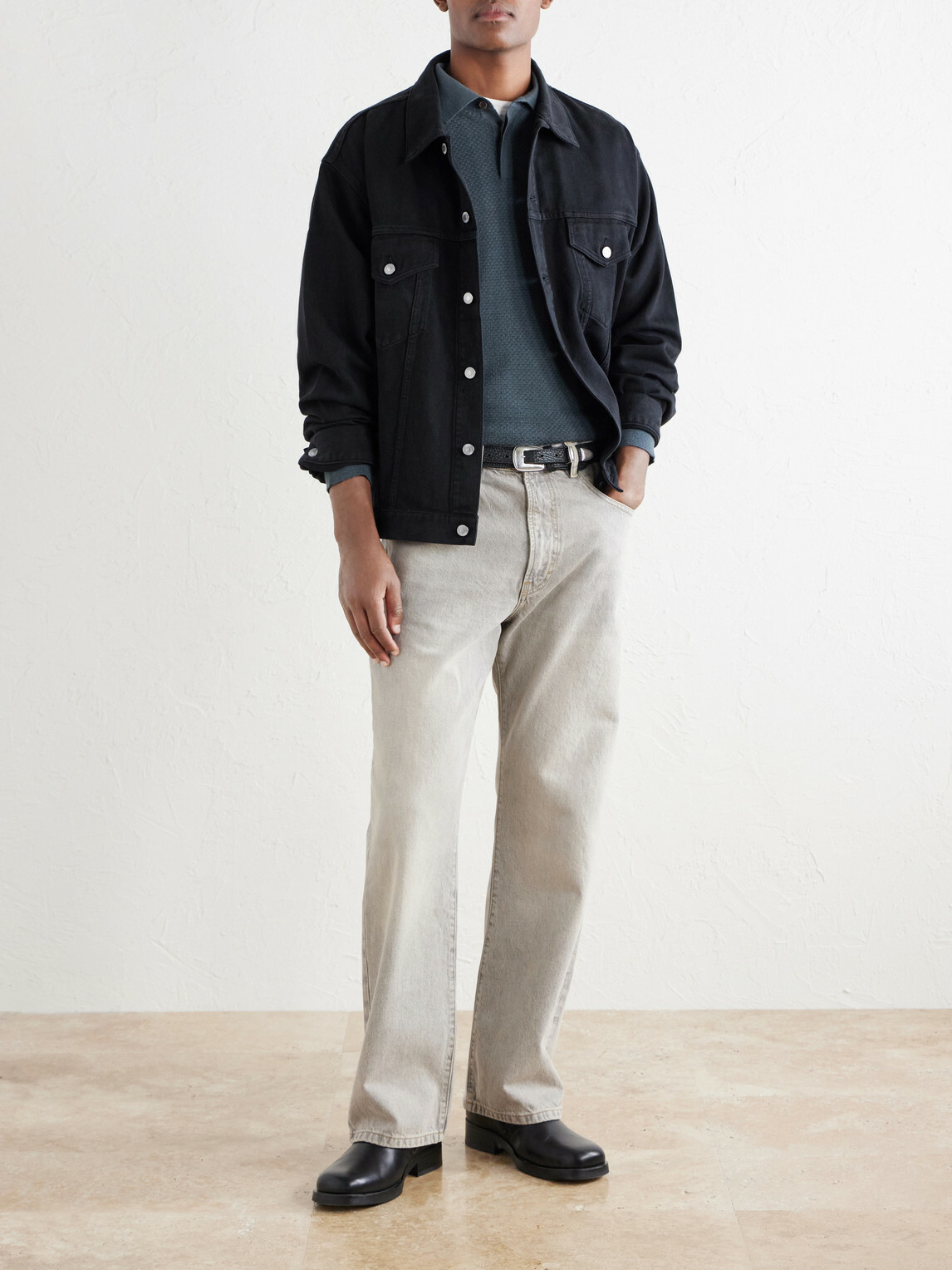 Mr P. - Cashmere and Silk-Blend Polo Sweater - Green