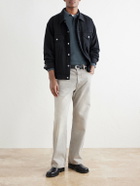 Mr P. - Cashmere and Silk-Blend Polo Sweater - Green