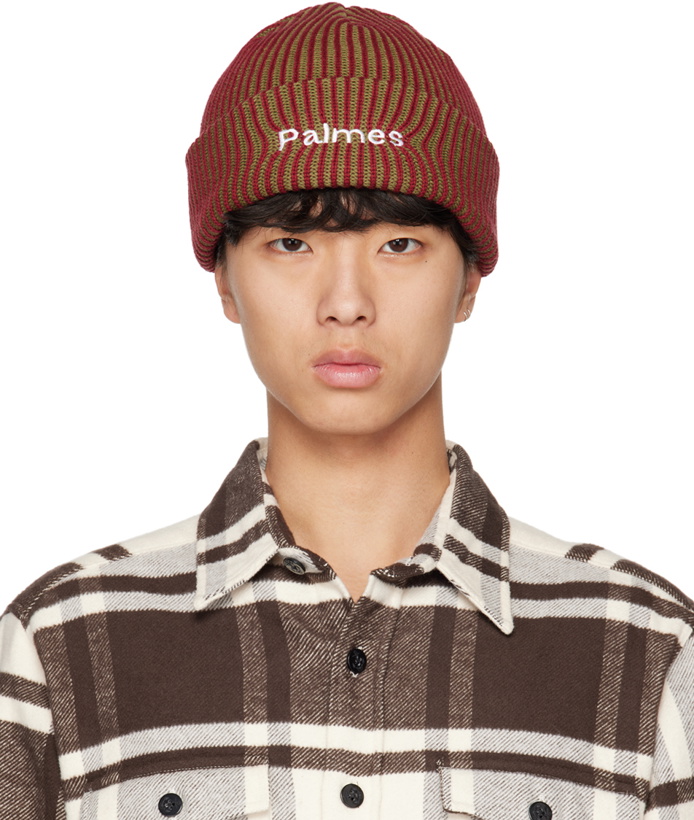 Photo: Palmes Burgundy Stripe Beanie