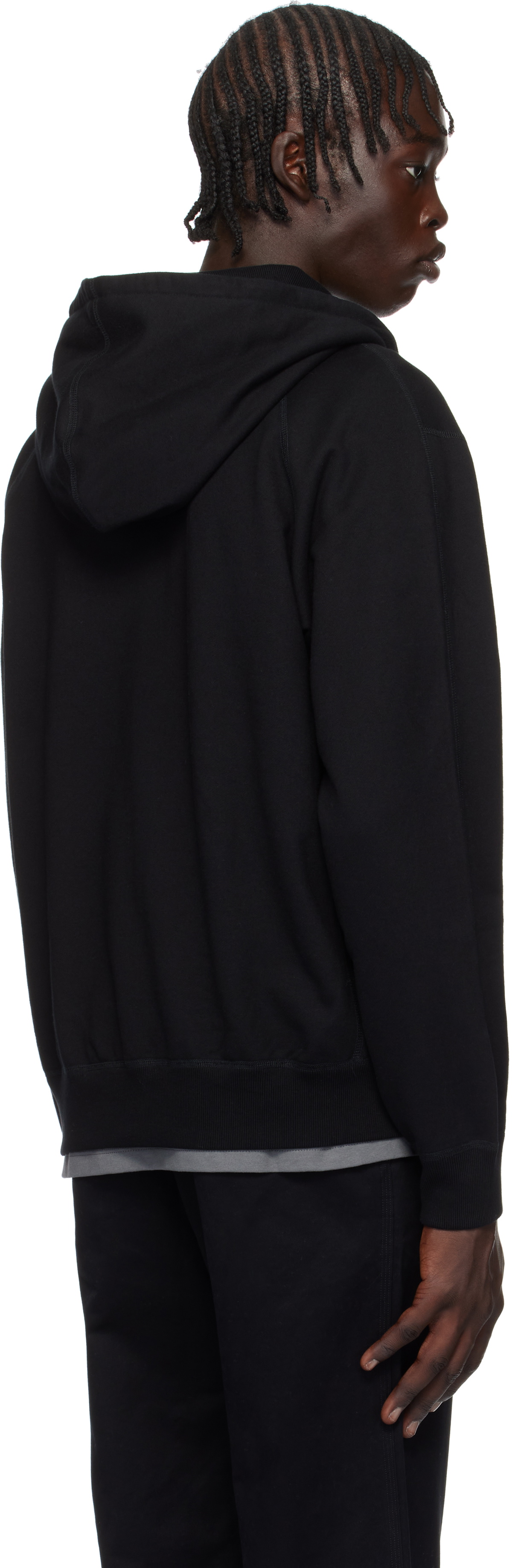 Reigning Champ Black Midweight Terry Standard Zip Hoodie