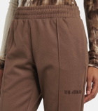 The Attico Logo cotton-blend jersey sweatpants