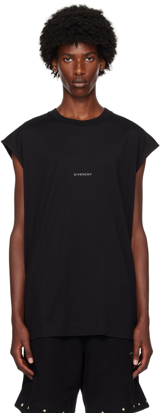 Givenchy Black Logo Tank Top