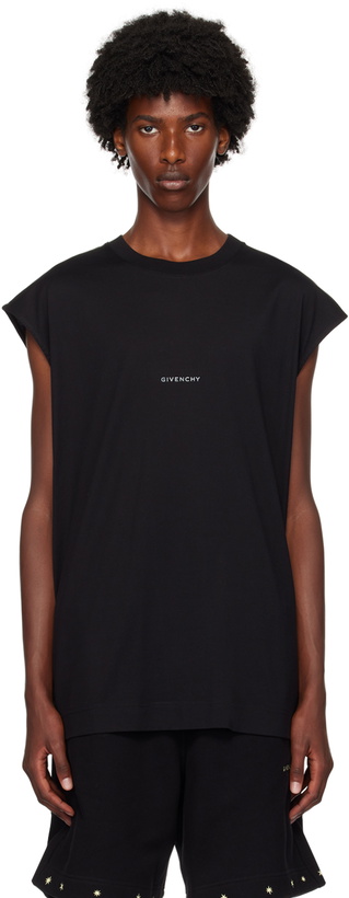 Photo: Givenchy Black Logo Tank Top