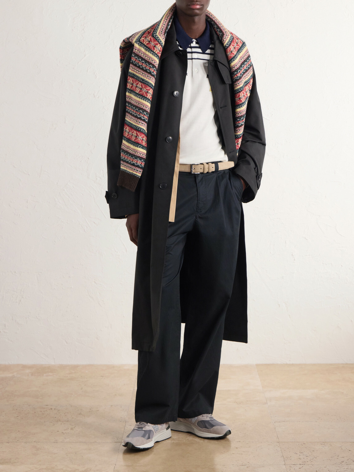 Aimé Leon Dore - Straight-Leg Pleated Cotton Trousers - Black
