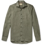 Purdey - Linen-Twill Shirt - Green