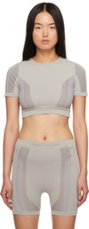 Heron Preston Gray 3D Ribbing Top