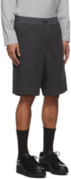 Y-3 Grey Terry Utility Shorts