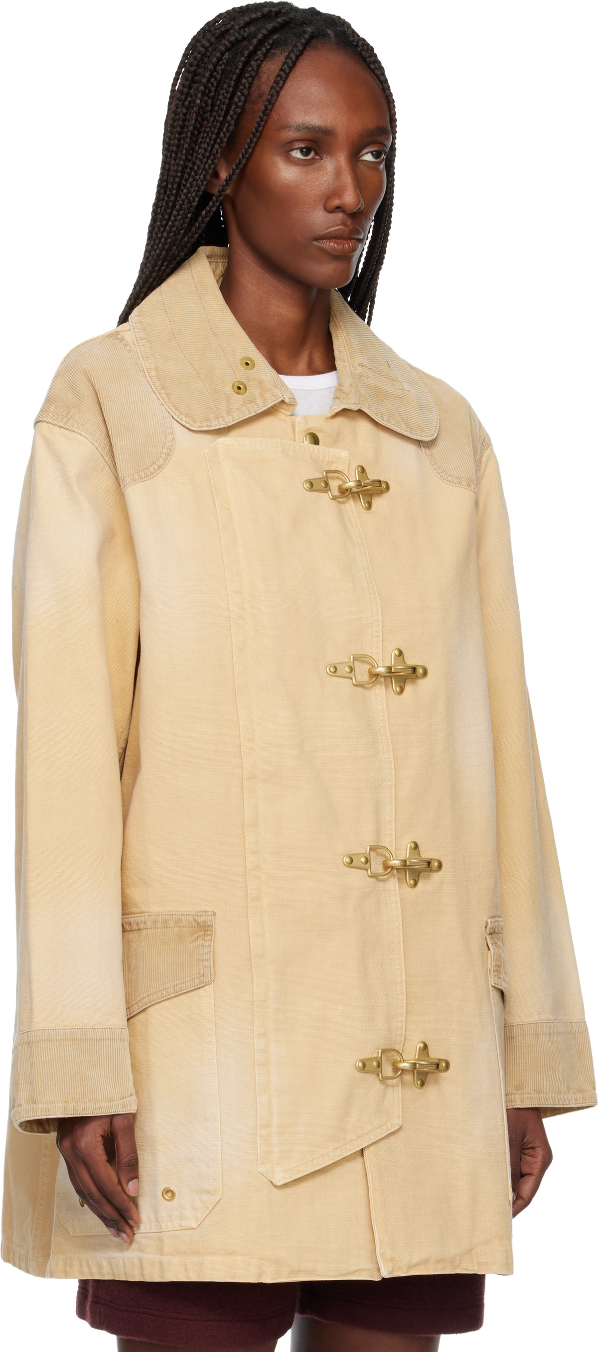 Wales Bonner Beige 'The Sierra' Coat