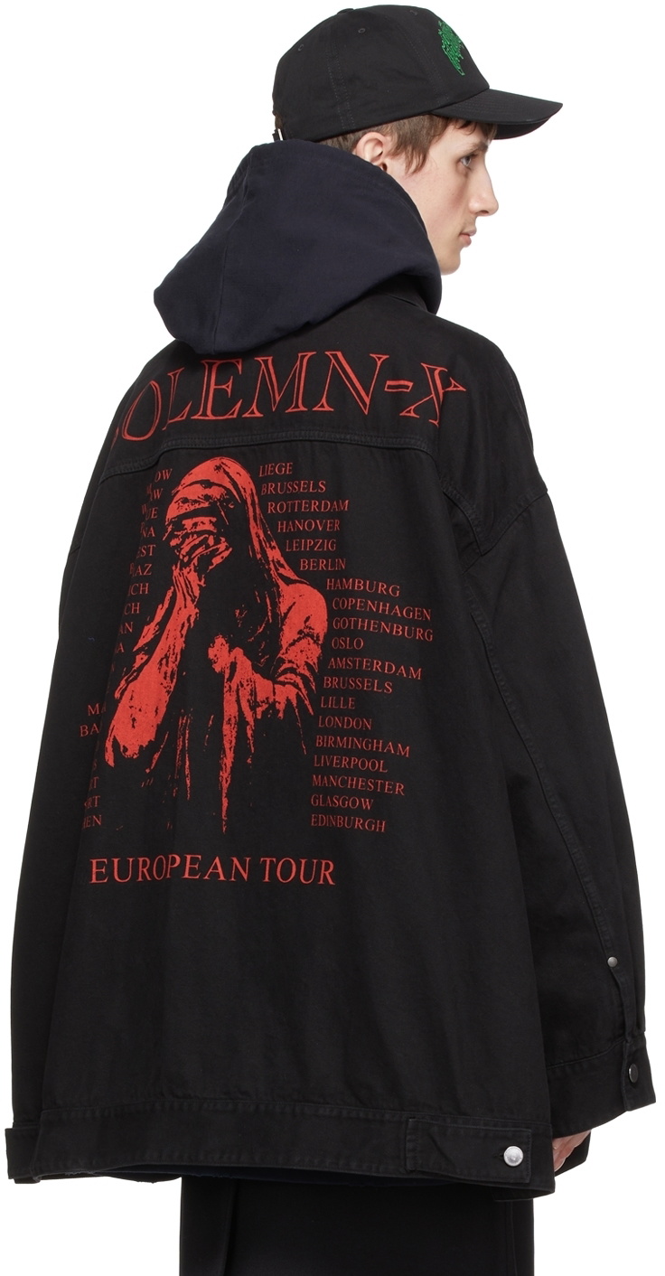 Raf Simons Black Solemn-X Denim Jacket Raf Simons