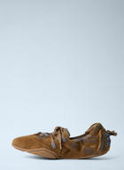 Acne Studios Lace-Up Suede Flats
