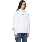 Vetements White Logo Hoodie