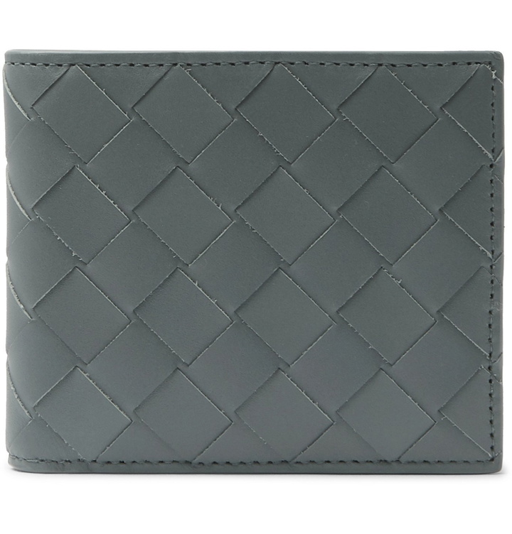 Photo: Bottega Veneta - Intrecciato Leather Billfold Wallet - Gray