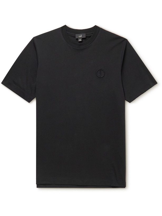 Photo: Dunhill - Logo-Embroidered Cotton-Jersey T-Shirt - Unknown
