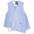 Comme des Garçons SHIRT Men's x Lavenham Stripe Gilet in Blue