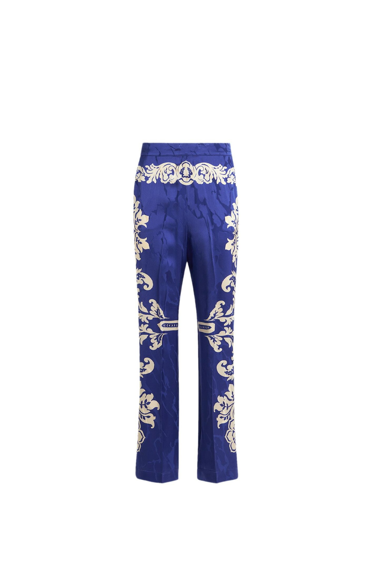 Etro - Metallic jacquard cropped slim pants Etro