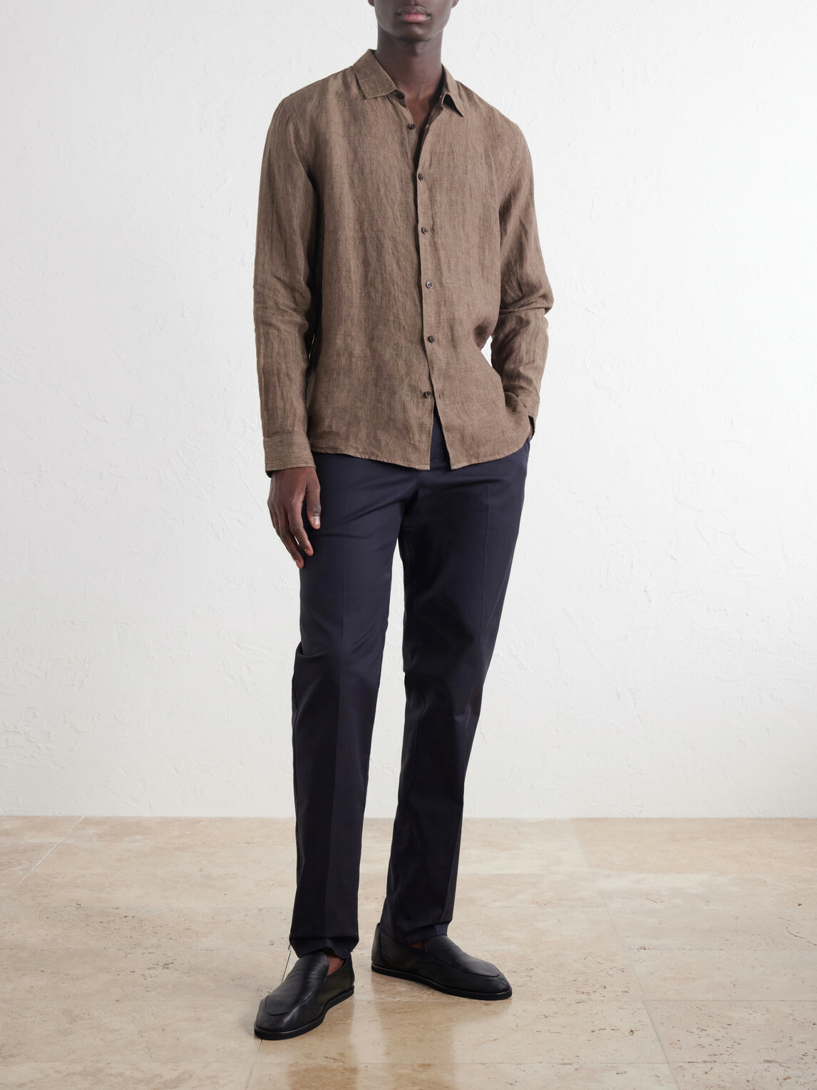 Orlebar Brown - Ray Straight-Leg Cotton-Blend Trousers - Blue