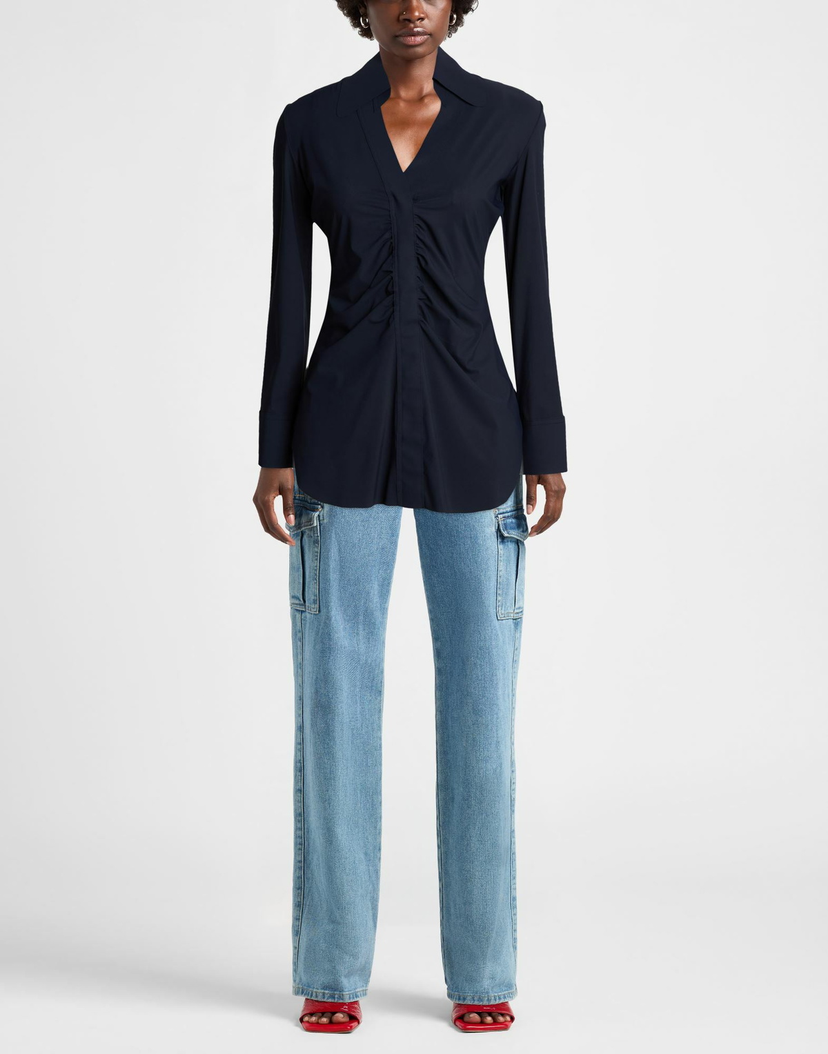 Chiara Boni La Petite Robe Womens Top in Navy