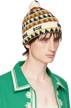 Bode Multicolor Delta Jacquard Beanie