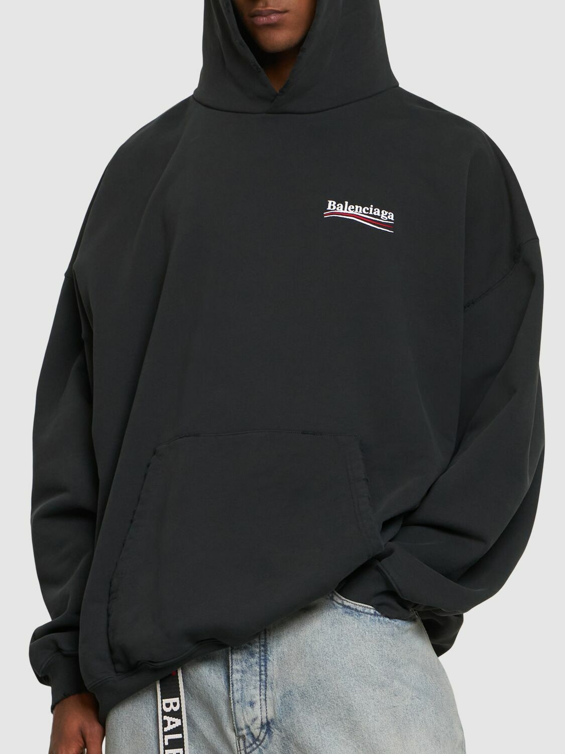 【関税&送料込】Balenciaga Black Cotton Sweatshirt Sweatshirt Balenciaga Black size M International in Cotton