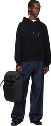Hugo Black Twill Backpack