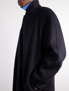 ssstein - Reversible Belted Wool-Blend Coat - Black