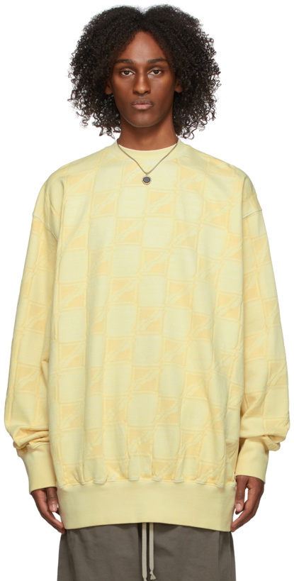 Photo: We11done Beige Oversized All Over Sweater