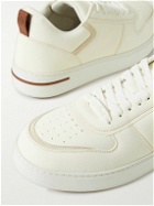Loro Piana - Newport Walk 2.0 Suede-Trimmed Leather Sneakers - White
