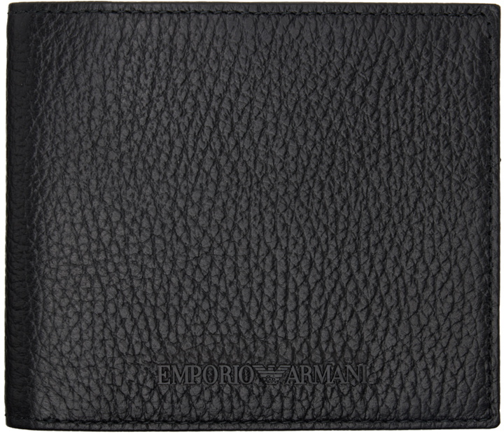 Photo: Emporio Armani Black Pebbled Wallet