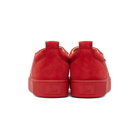 Christian Louboutin Red Suede Happyrui Sneakers