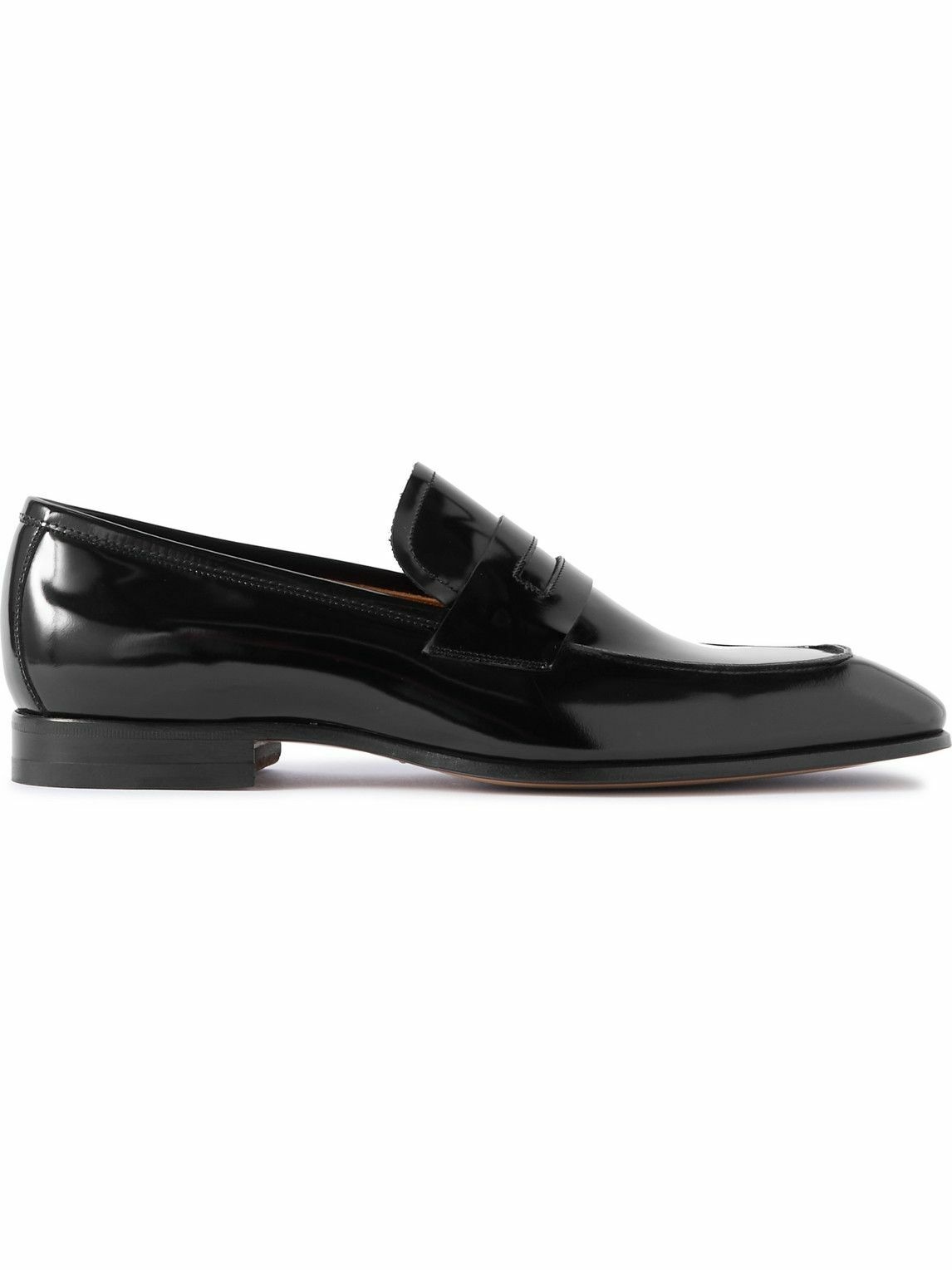 TOM FORD - Bailey Patent-Leather Penny Loafers - Black TOM FORD