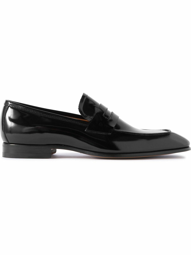 Photo: TOM FORD - Bailey Patent-Leather Penny Loafers - Black