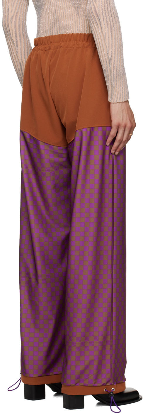 ANDREJ GRONAU SSENSE Exclusive Brown & Purple Sweatpants