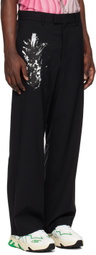 MSGM Black Pineapple Trousers