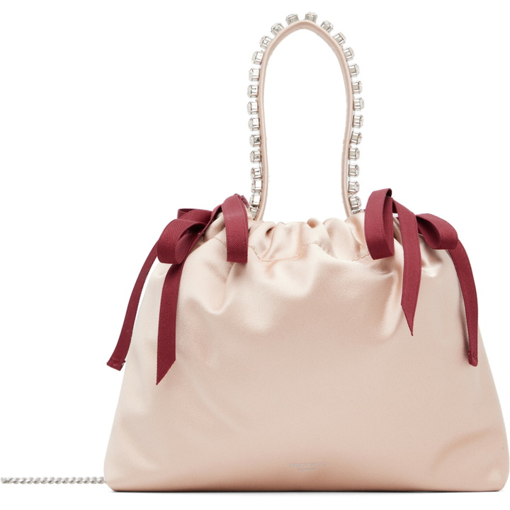 Photo: Jimmy Choo Pink Drawstring Mini Top Handle Bag
