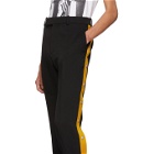 Calvin Klein 205W39NYC Black Side Snaps Wool Trouser