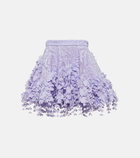 Zimmermann - High Tide Lace Flip appliqué miniskirt