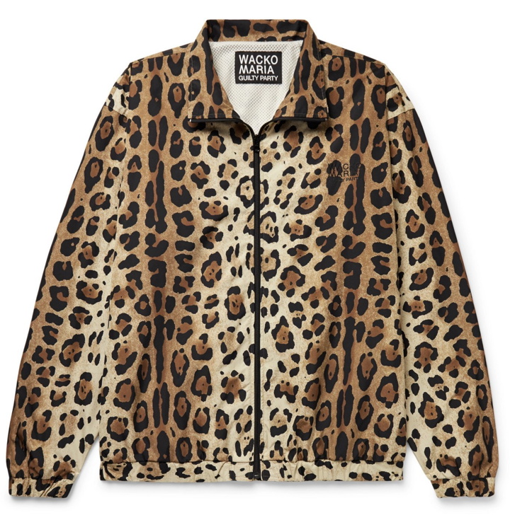 Photo: Wacko Maria - Leopard-Print Shell Track Jacket - Animal print