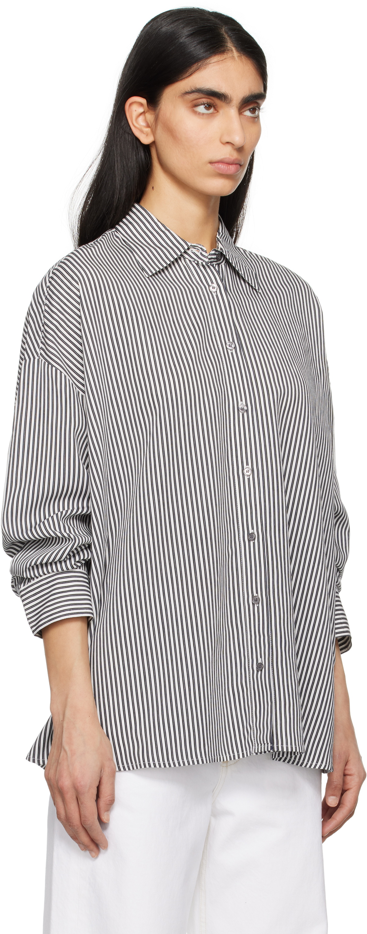 AGOLDE Black & White Roux Shirt