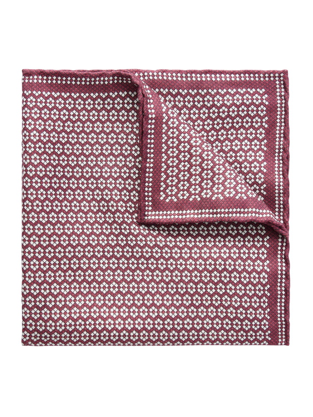 Photo: Brunello Cucinelli - Printed Silk Pocket Square