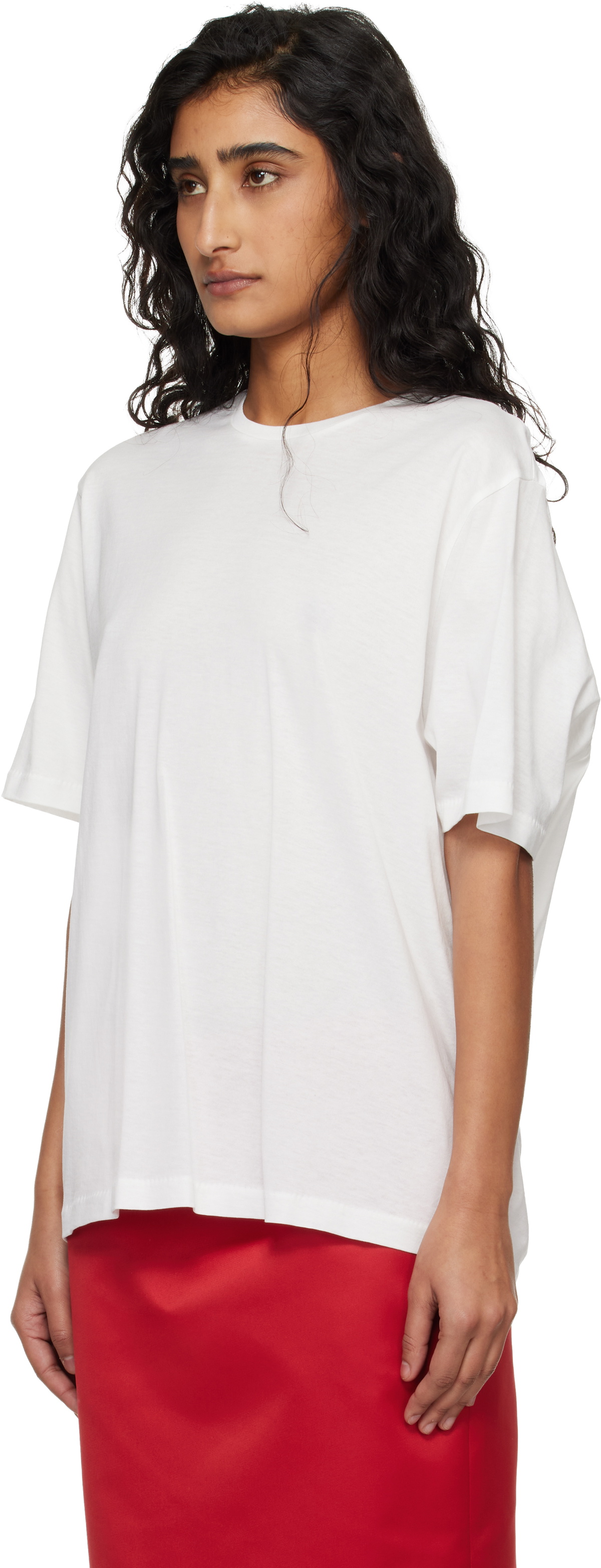 The Frankie Shop White Harper Soft Organic T-shirt