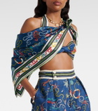 Alémais Printed silk twill scarf