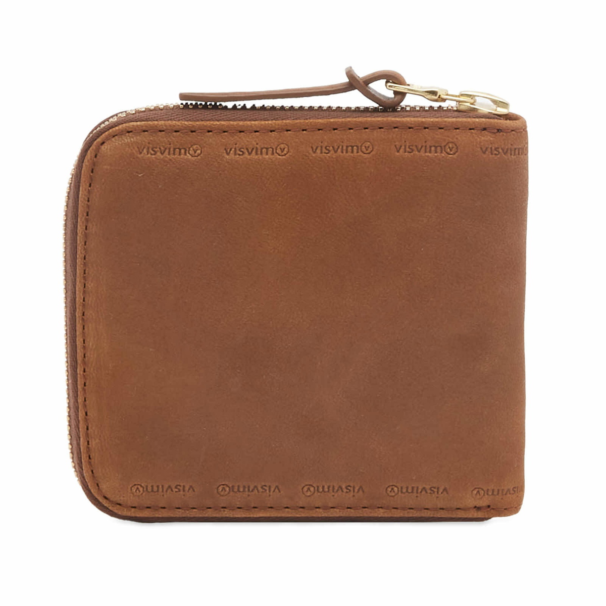 Visvim Men's Leather Bi Fold Wallet in Brown Visvim