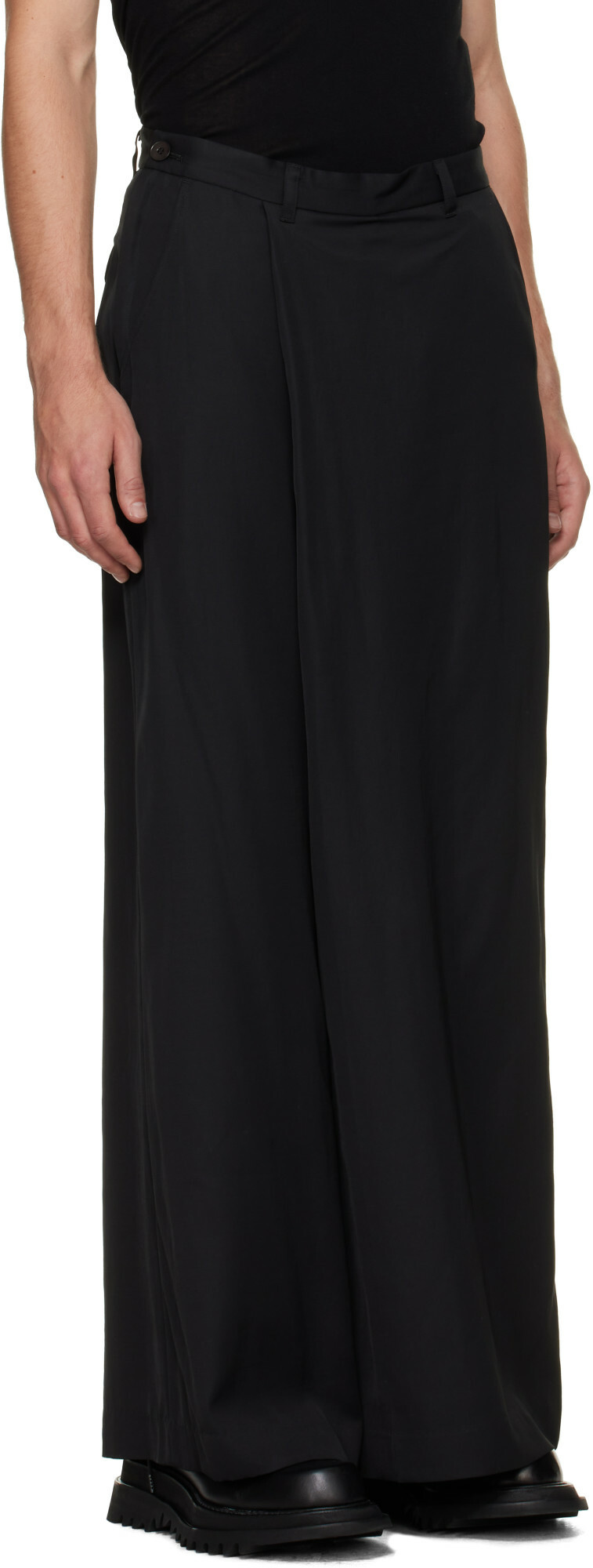 Julius Black Over Wrapping Trousers