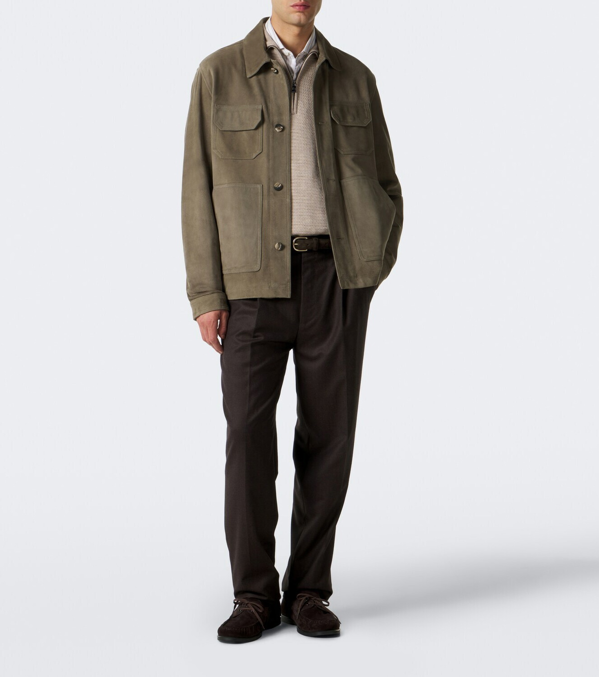 Frescobol Carioca Heitor wool half-zip sweater