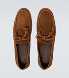Ancient Greek Sandals Pliario suede boat shoes