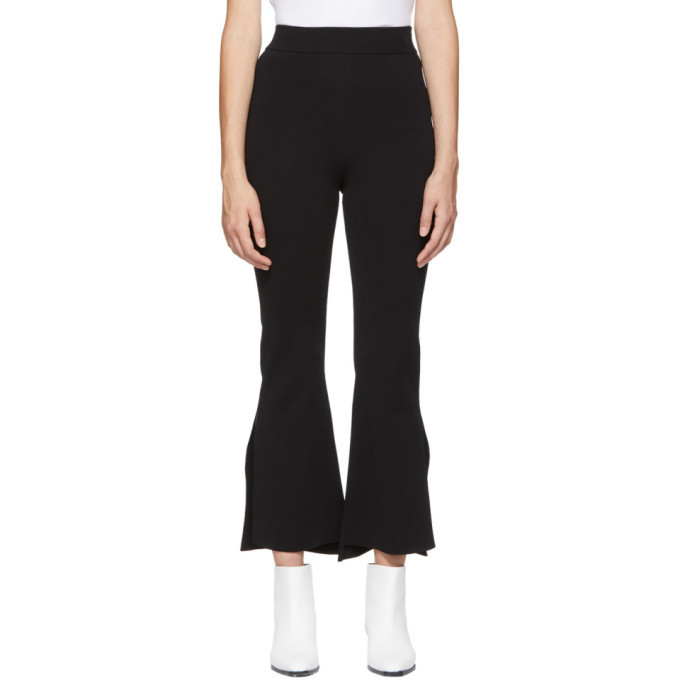 Stella McCartney Black Knit Flared Trousers Stella McCartney